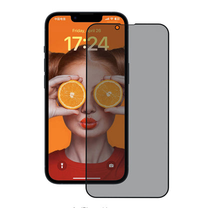 Anank 3X megerősített Privacy képernyővédő fólia Apple iPhone 17e / 16e / 14 / 13 Pro készülékekhez, biztonsági üveg, teljes ragasztó, 2.5D