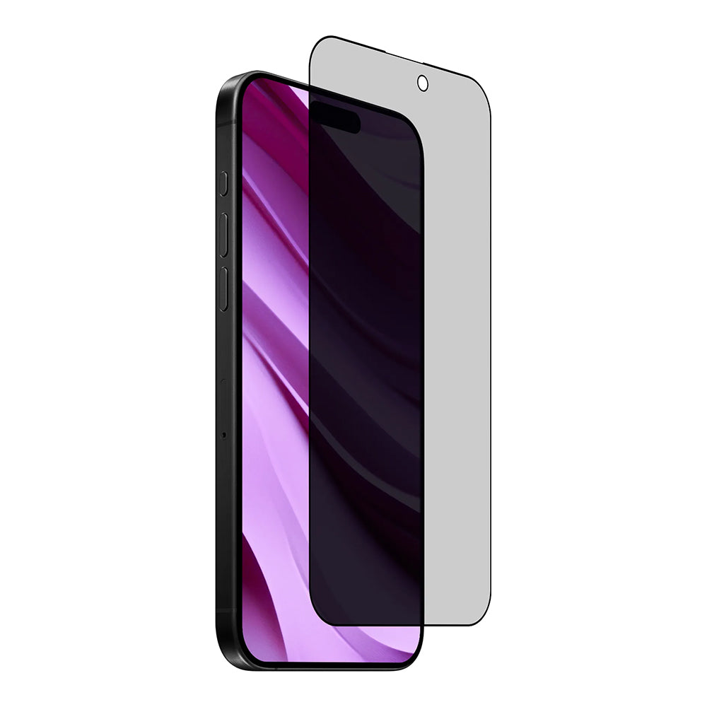 Anank 5X megerősített Privacy képernyővédő fólia alkalmazóval Apple iPhone 17 Pro-hoz, Edzett üveg, Teljes ragasztás, 2.5D