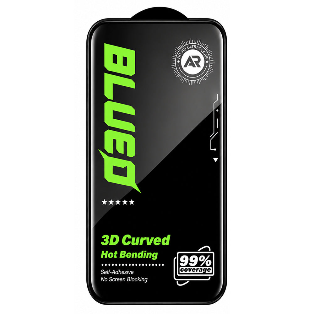 Blueo Anti Peep AR Privacy kijelzővédő fólia Apple iPhone 18 Pro készülékhez, edzett üveg, teljes felületén ragasztós, 3D
