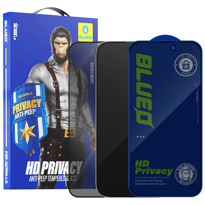 Blueo Anti-Peep Privacy képernyővédő fólia Apple iPhone 11 Pro Max / XS Max készülékhez, edzett üveg, teljes ragasztóval