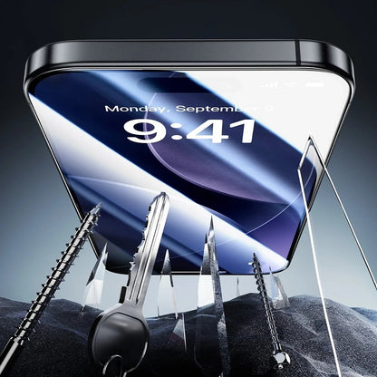 Privacy ESR Armorite UltraFit képernyővédő fólia Apple iPhone 17 Pro-hoz, Edzett üveg, Teljes ragasztás, 3 darabos készlet