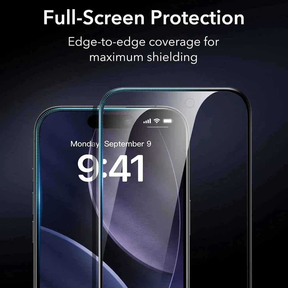Privacy ESR Armorite UltraFit védőfólia Apple iPhone 17-hez, Edzett üveg, Teljes ragasztás, 3 darabos készlet