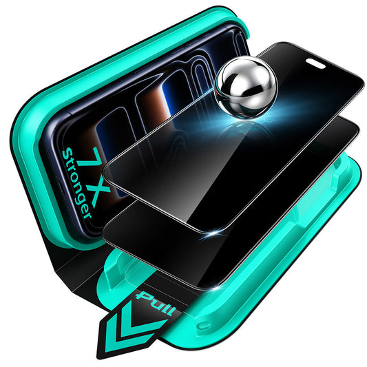 ESR Armorite UltraFit Privacy képernyővédő fólia Apple iPhone 18 Pro Max készülékhez, biztonságos üveg, teljes ragasztó, 2 darabos szett