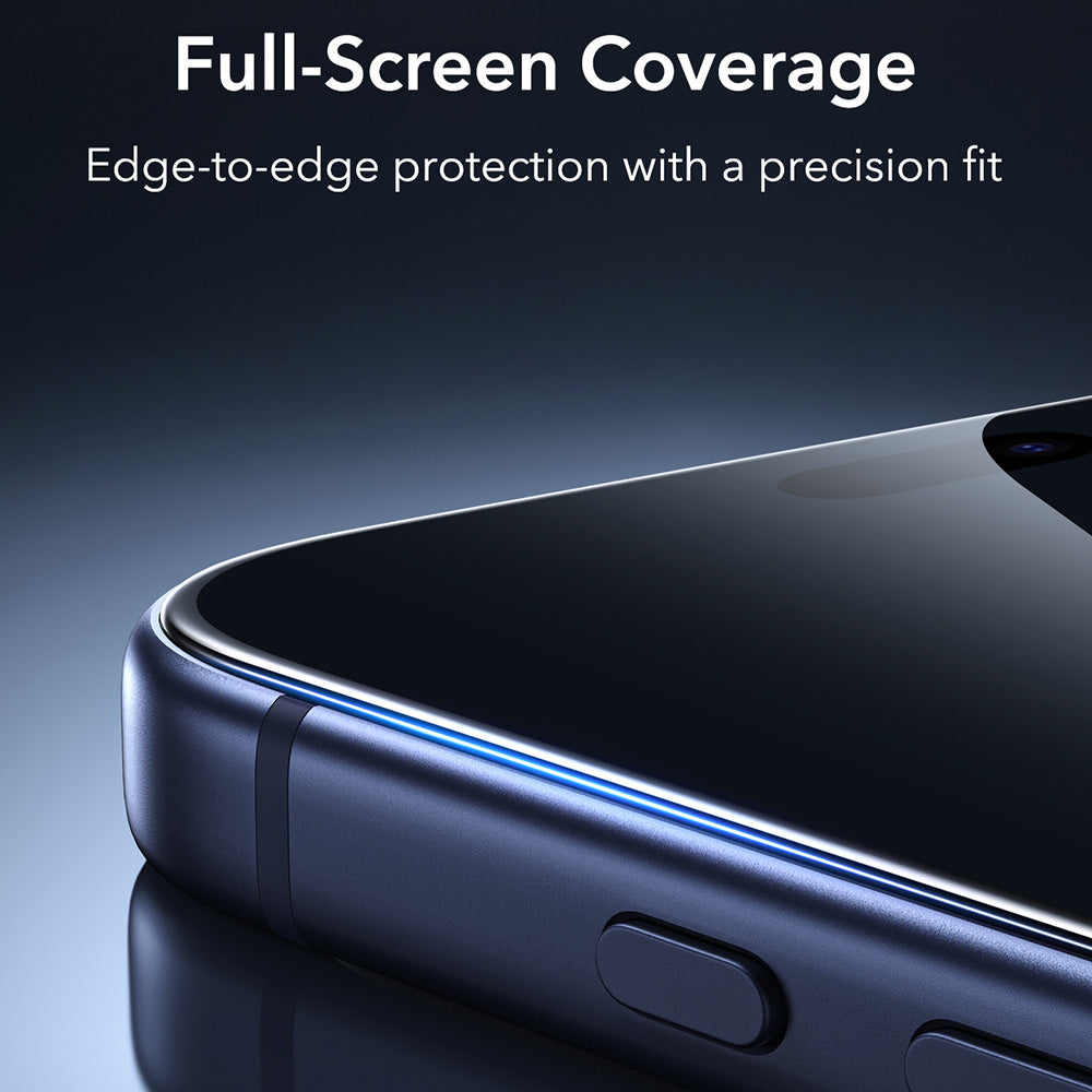 ESR Armorite UltraFit Privacy Screen Protector for Apple iPhone 18 Pro, Tempered Glass, Full Glue, Set of 2 pieces