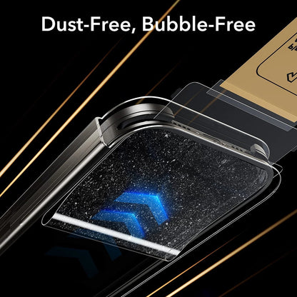 Privacy Screen Protector ESR UltraFit Armorite Pro for Apple iPhone 17 / 16 Pro, Tempered Glass, Full Glue, Set of 3 Pieces