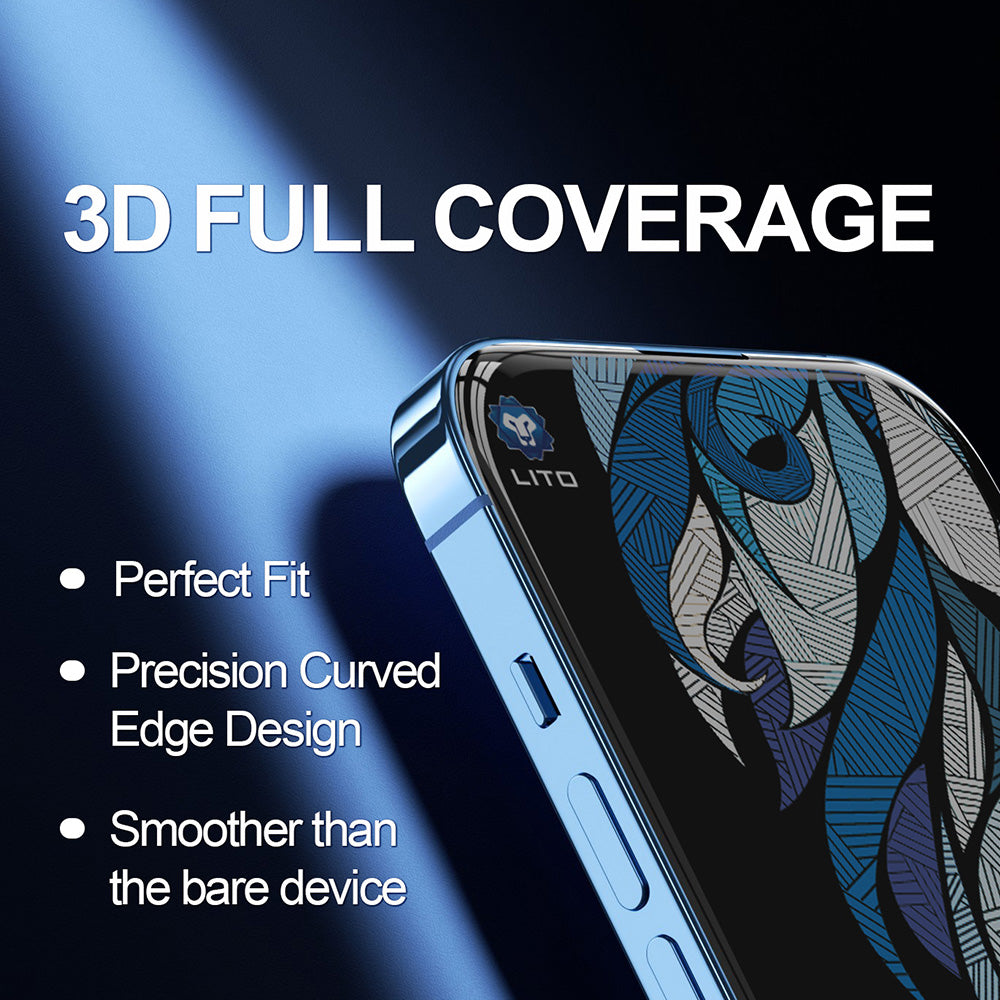 Védőfólia Privacy Lito D+ Max 4K Apple iPhone 17 Pro-hoz, Edzett Üveg, Teljes Ragasztás