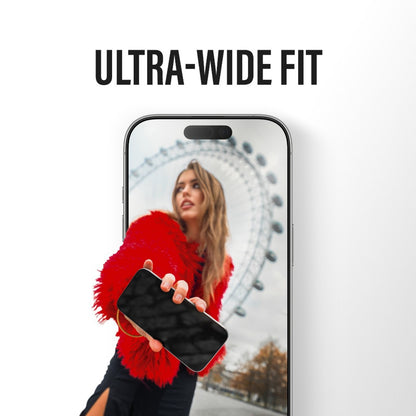 Privacy PanzerGlass Ultra-Wide Fit 2-Way EasyAligner képernyővédő fólia Apple iPhone 17 Pro Max készülékhez, Edzett üveg, Teljes ragasztás