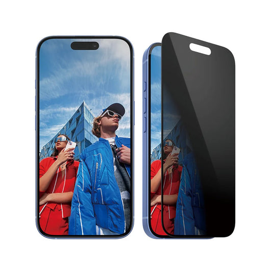 Privacy PanzerGlass Ultra-Wide Fit EasyAligner védőfólia Apple iPhone 16 / 15 készülékekhez, Edzett üveg, Teljes ragasztás
