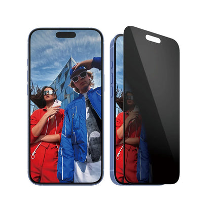 Védőfólia Privacy PanzerGlass Ultra-Wide Fit EasyAligner az Apple iPhone 16 Plus / 15 Plus készülékhez, Edzett Üveg, Teljes Ragasztás