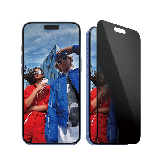 Védőfólia Privacy PanzerGlass Ultra-Wide Fit EasyAligner az Apple iPhone 16 Plus / 15 Plus készülékhez, Edzett Üveg, Teljes Ragasztás