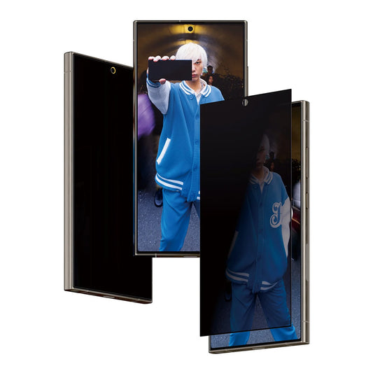 Privacy PanzerGlass Ultra-Wide Fit EasyAligner védőfólia Samsung Galaxy S24 Ultra S928 készülékhez, Edzett üveg, Teljes ragasztás