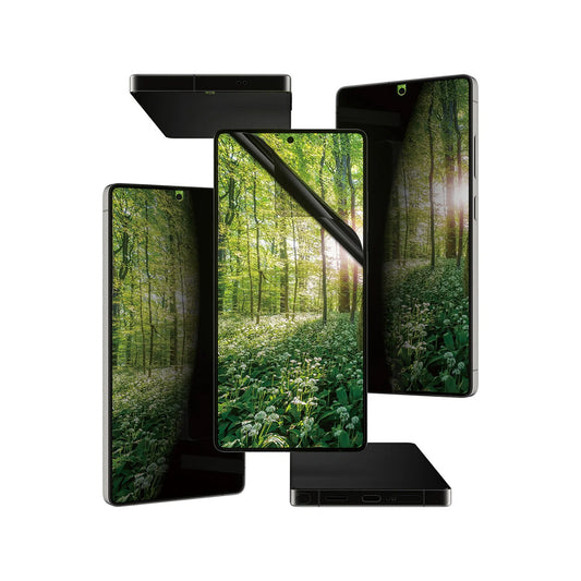 Privacy PanzerGlass Ultra-Wide Fit Eco Matrix 4-Way védőfólia Samsung Galaxy S25 Ultra S938 készülékhez, Edzett üveg, Teljes ragasztás