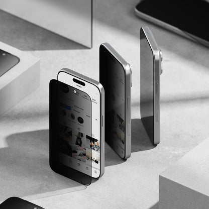 Ringke Easy Slide Privacy képernyővédő fólia Apple iPhone 18 Pro Max készülékhez, edzett üveg, teljes ragasztó, 2 darabos készlet