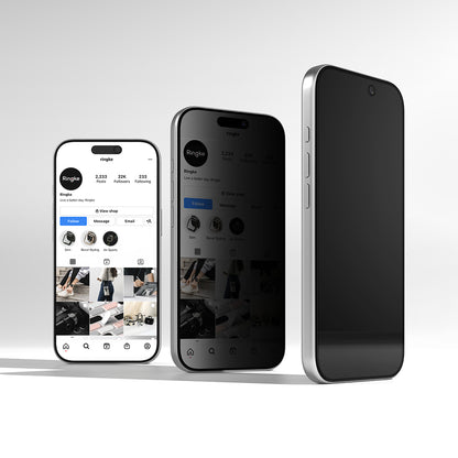 Ringke Easy Slide Privacy képernyővédő fólia Apple iPhone 18 Pro-hoz, edzett üveg, teljes ragasztó, 2 darabos készlet