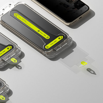 Ringke Easy Slide Privacy képernyővédő fólia Google Pixel 11 Pro / 10 Pro / 9 Pro készülékekhez, edzett üveg, teljes ragasztó, 2 darabos készlet