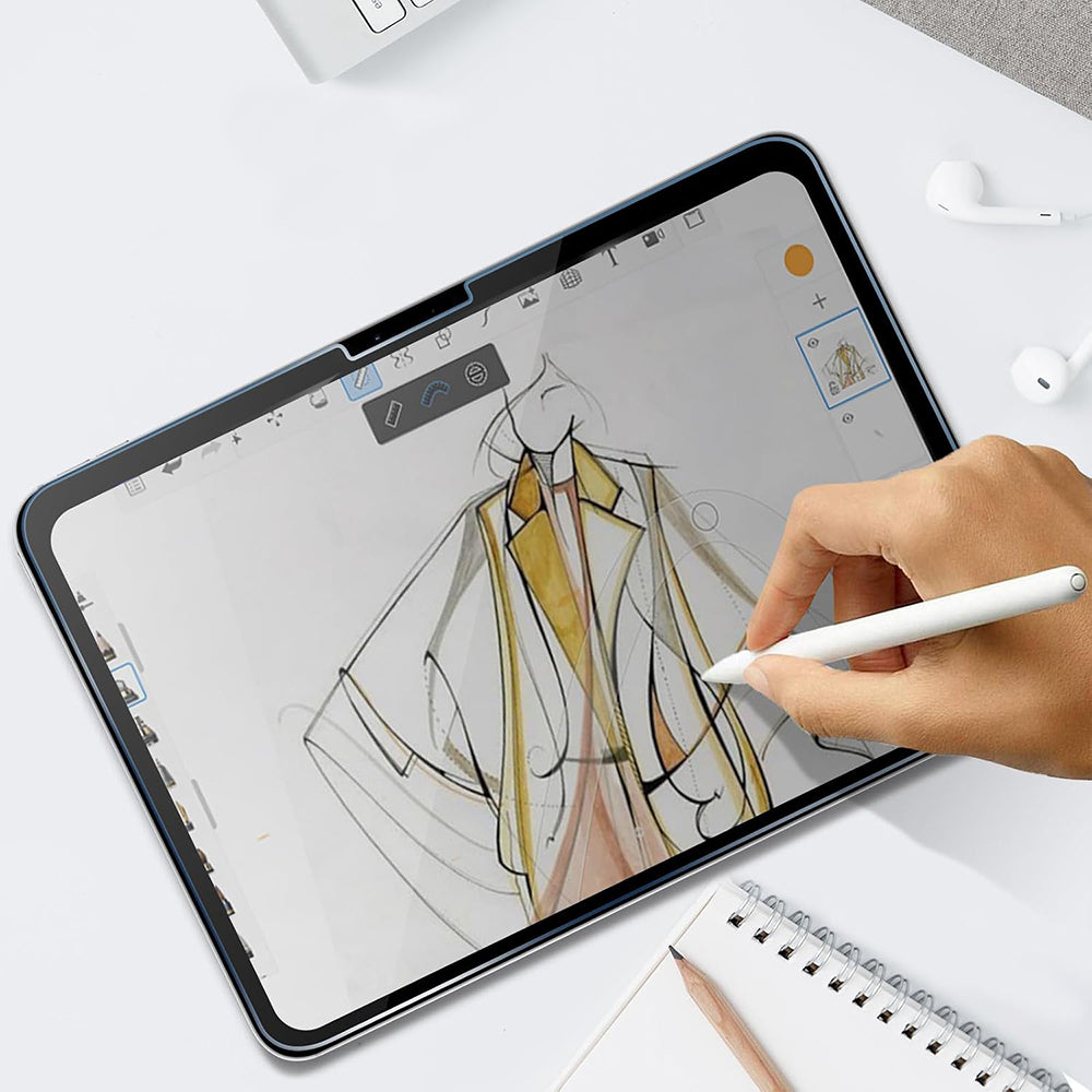 Techsuit ArmorGlass CrystalHD Privacy képernyővédő fólia Samsung Galaxy Tab S10+ / Tab S9 FE+ készülékhez, edzett üveg, teljes ragasztó, 2 darabos készlet