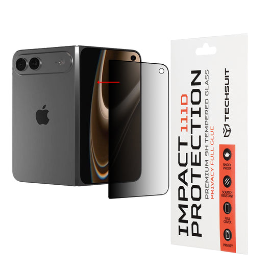 Techsuit Külső Képernyővédő Fólia Apple iPhone Ultra számára, Edzett Üveg, Teljes Ragasztó, 111D