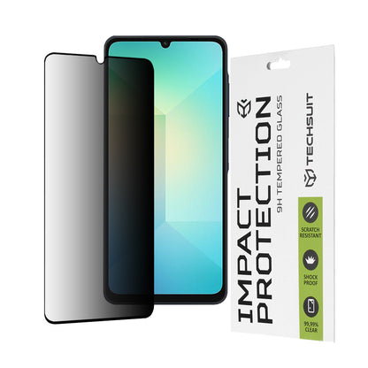 Techsuit Privacy képernyővédő fólia Samsung Galaxy A06 A065 készülékhez, edzett üveg, teljes ragasztó, 111D
