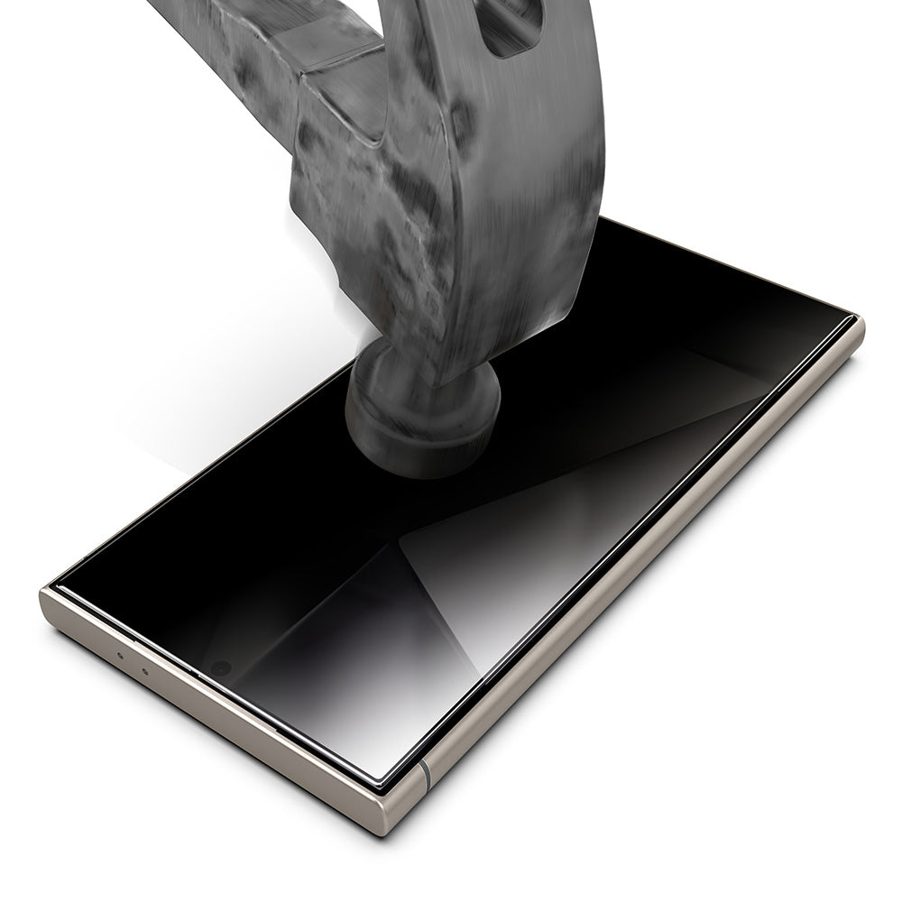 Techsuit TitanGlass CrystalHD Privacy képernyővédő fólia Samsung Galaxy S24 Ultra S928 készülékhez, Biztonságos üveg, Teljes ragasztó, 2 darabos készlet
