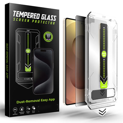 Techsuit TitanGlass CrystalHD Privacy képernyővédő fólia Samsung Galaxy S25 Ultra S938 készülékhez, biztonságos üveg, teljes ragasztóval