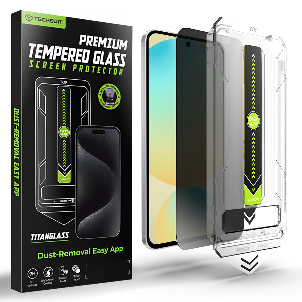 Techsuit TitanGlass CrystalHD képernyővédő fólia Samsung Galaxy S24 FE S721 készülékhez, biztonságos üveg, teljes ragasztóval