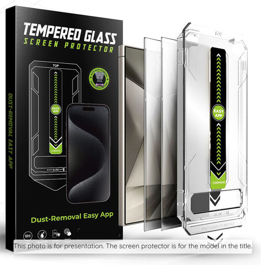 Védőfólia Privacy Techsuit TitanGlass CrystalHD Samsung Galaxy S25 FE készülékhez, Edzett üveg, Teljes ragasztás, 2 darabos készlet