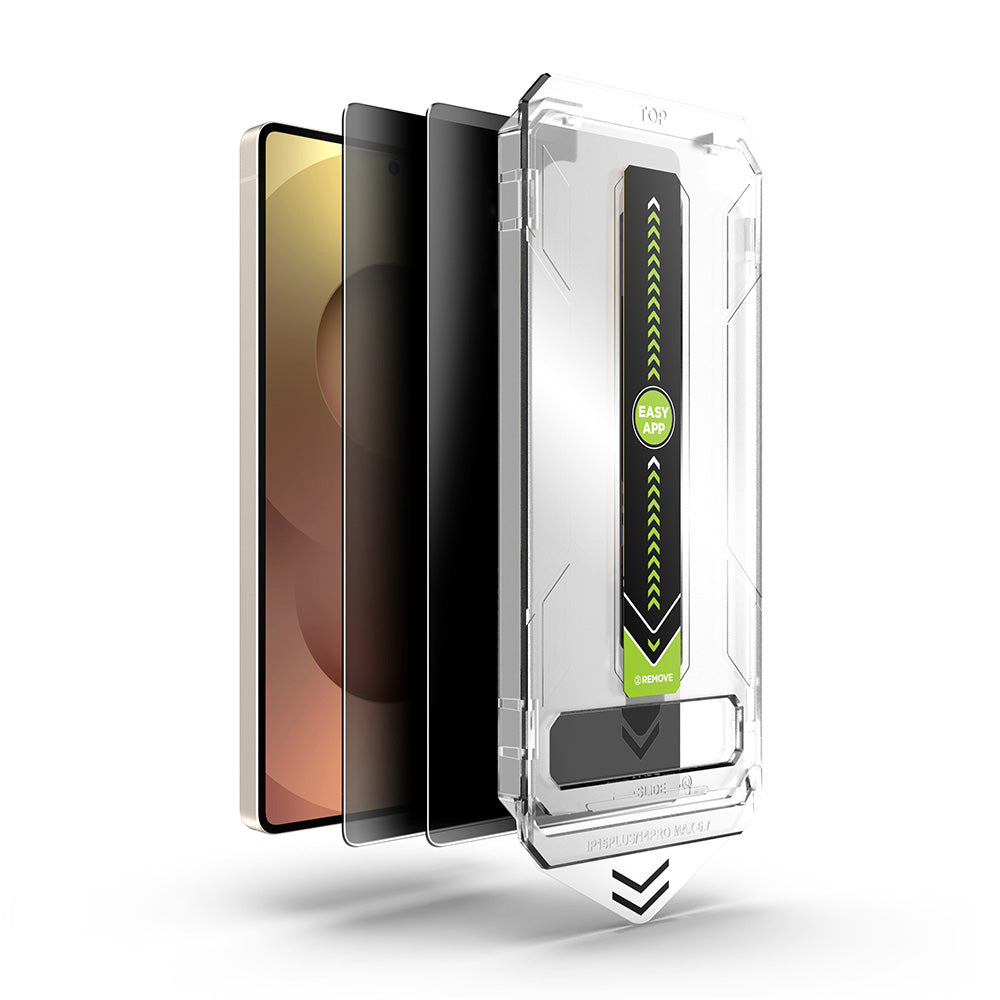 Védőfólia Privacy Techsuit TitanGlass CrystalHD Samsung Galaxy S26 S942 készülékhez, Edzett üveg, Teljes ragasztás, 2 darabos készlet