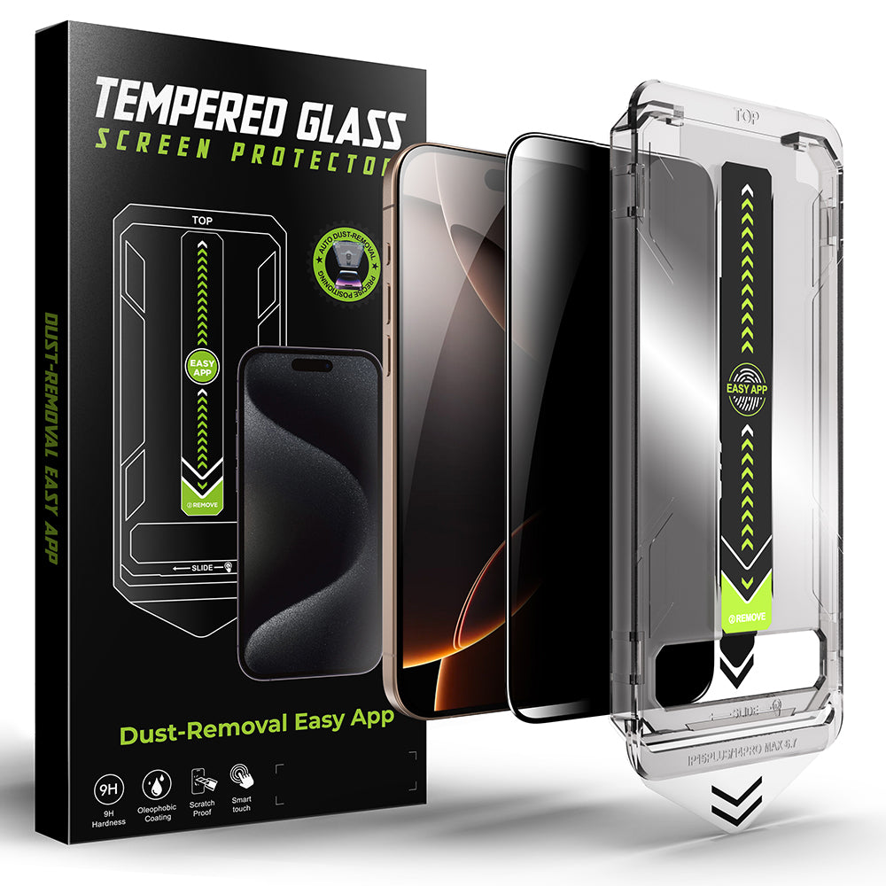 Techsuit TitanGlass képernyővédő fólia Apple iPhone 14 Pro Max készülékhez, biztonsági üveg, teljes ragasztóval