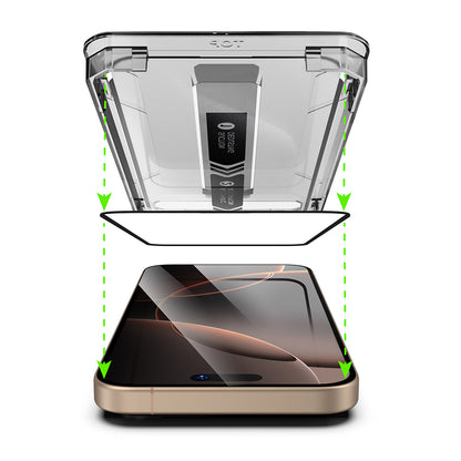 Techsuit TitanGlass képernyővédő fólia Apple iPhone 14 Pro Max készülékhez, biztonsági üveg, teljes ragasztóval