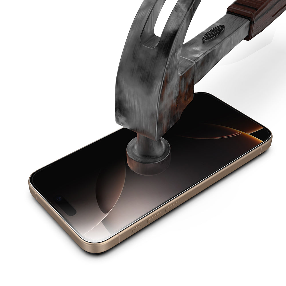 Techsuit TitanGlass képernyővédő fólia Apple iPhone 18 Pro-hoz, biztonsági üveg, teljes ragasztóval