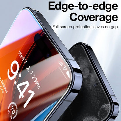 Torras GlassGo Epic Privacy Képernyővédő fólia Apple iPhone 15 Pro Max-hez, Edzett üveg, Teljes ragasztás