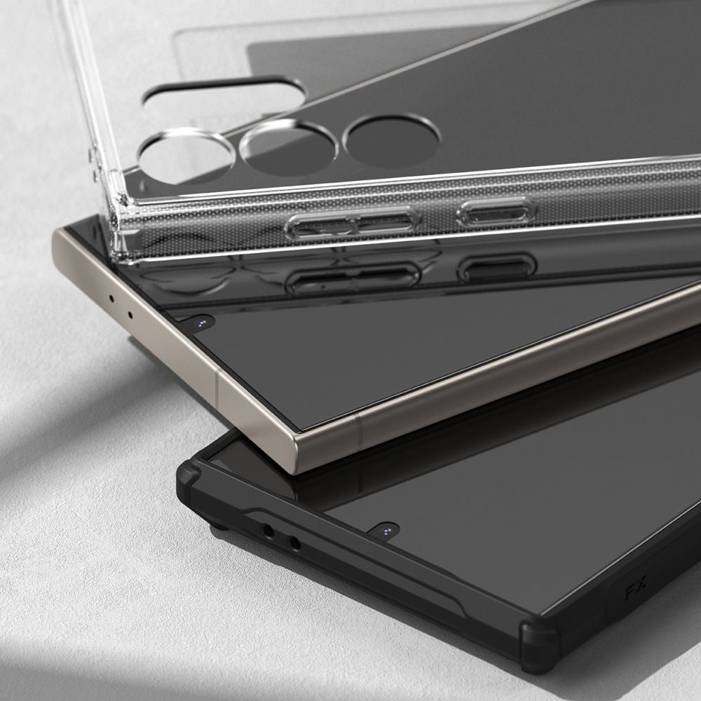 Ringke Dual Easy képernyővédő fólia Samsung Galaxy S24 Ultra S928 készülékhez, Műanyag, 2 darabos készlet