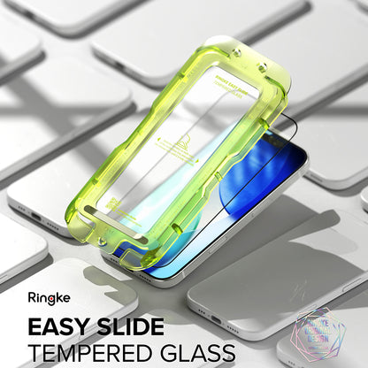 Ringke Easy Slide képernyővédő fólia Apple iPhone 17-hez, edzett üveg, teljes ragasztó, 2 darabos készlet