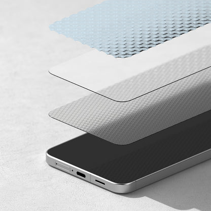 Ringke Easy Slide képernyővédő fólia Samsung Galaxy A57 5G-hez, Edzett üveg, Teljes ragasztás, 2 darabos készlet