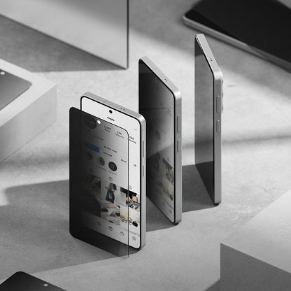 Ringke Easy Slide képernyővédő fólia Samsung Galaxy S26 Plus S947-hez, Edzett üveg, Teljes ragasztás, 2 darabos készlet, Fekete