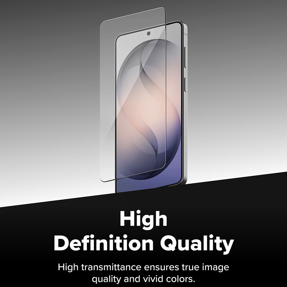 Ringke Easy Slide képernyővédő fólia Samsung Galaxy S26 S942-hez, Edzett üveg, Teljes ragasztás, 2 darabos készlet