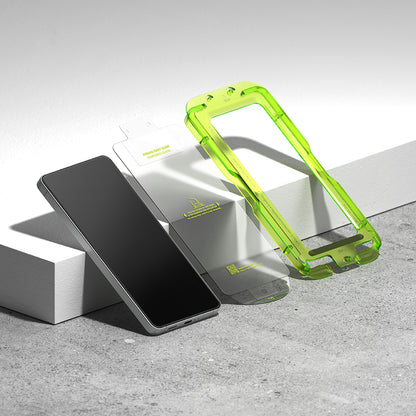 Ringke Easy Slide képernyővédő fólia Samsung Galaxy S26 Ultra S948-hoz, Edzett üveg, Teljes ragasztás, 2 darabos készlet
