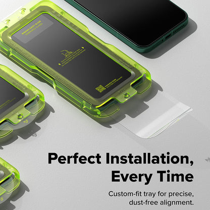 Ringke Easy Slide képernyővédő fólia Xiaomi 17 Ultra-hoz, edzett üveg, teljes ragasztó, 2 darabos készlet