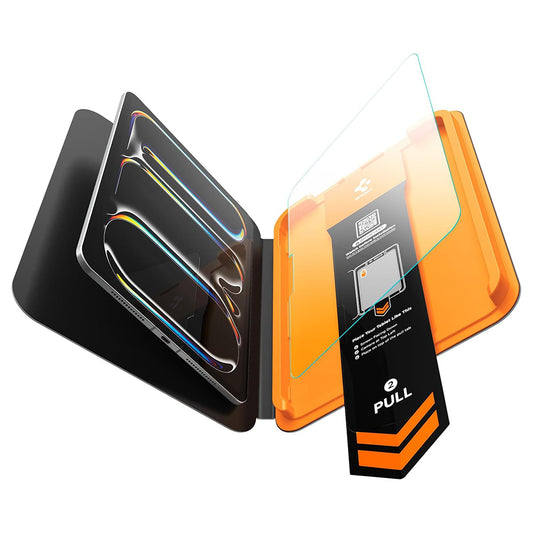 Spigen GlastR Align Master T képernyővédő fólia Apple iPad Pro 11 (2025) / Pro 11 (2024) készülékhez, edzett üveg, teljes ragasztó AGL11699