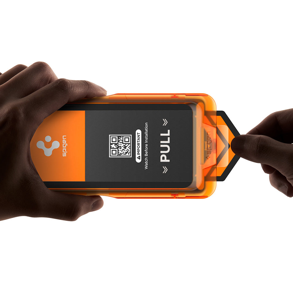 Spigen GlastR AlignMaster S képernyővédő fólia Apple iPhone 18 Pro / 17 Pro készülékhez, edzett üveg, teljes ragasztó, 2 darabos készlet AGL10105