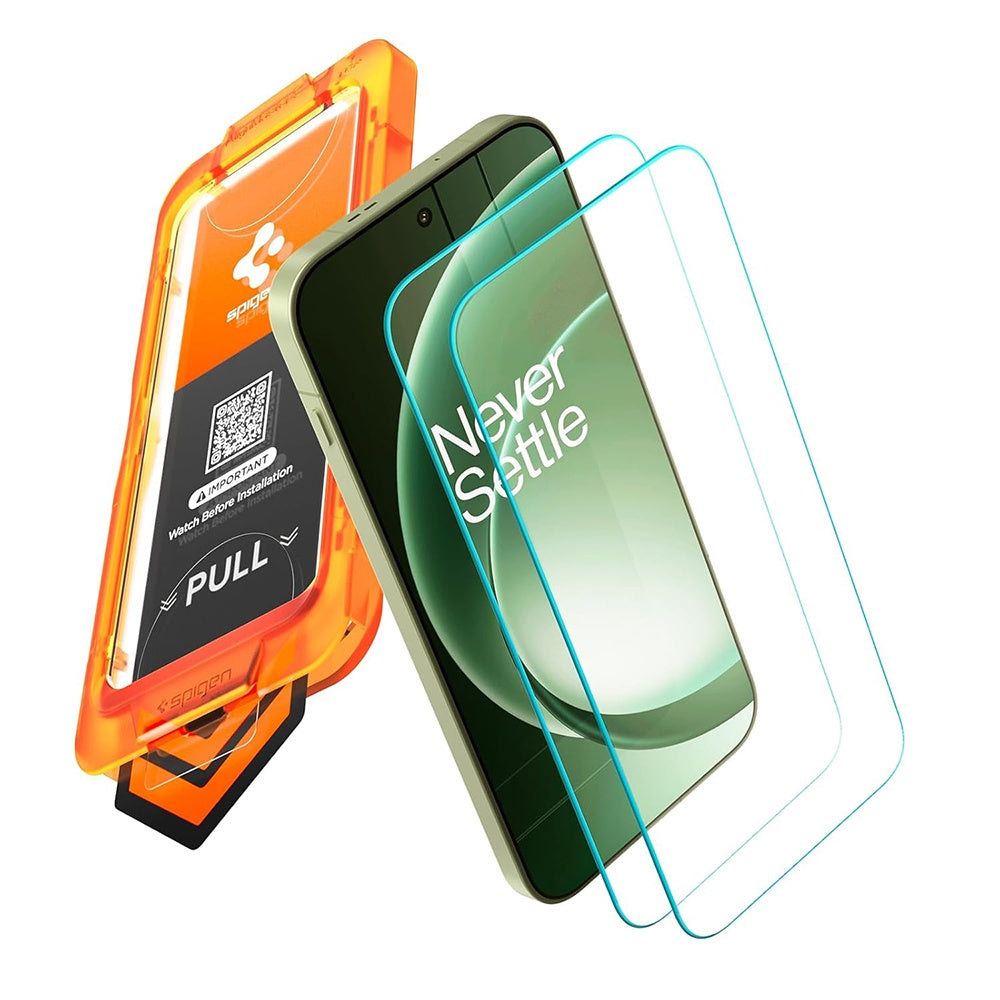 Spigen GlastR AlignMaster S képernyővédő fólia OnePlus 15R-hez, edzett üveg, teljes ragasztó, 2 darabos készlet AGL11398
