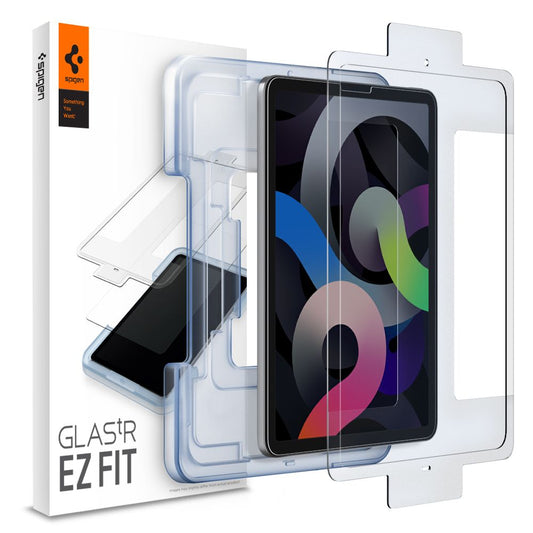 Spigen GlastR EZ FIT képernyővédő fólia Apple iPad Air (2022) / Pro 11 (2021) / Air (2020) készülékekhez, Edzett üveg, Teljes ragasztás AGL02065