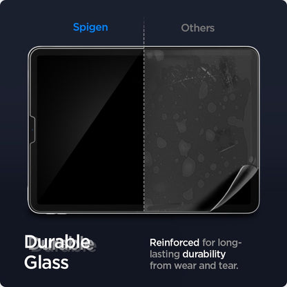 Spigen GlastR EZ FIT képernyővédő fólia Apple iPad Air (2022) / Pro 11 (2021) / Air (2020) készülékekhez, Edzett üveg, Teljes ragasztás AGL02065