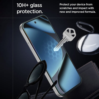 Spigen GlastR EZ FIT Pro HD védőfólia Google Pixel 10a készülékhez, Edzett üveg, Teljes ragasztás, 2 darabos készlet AGL11364
