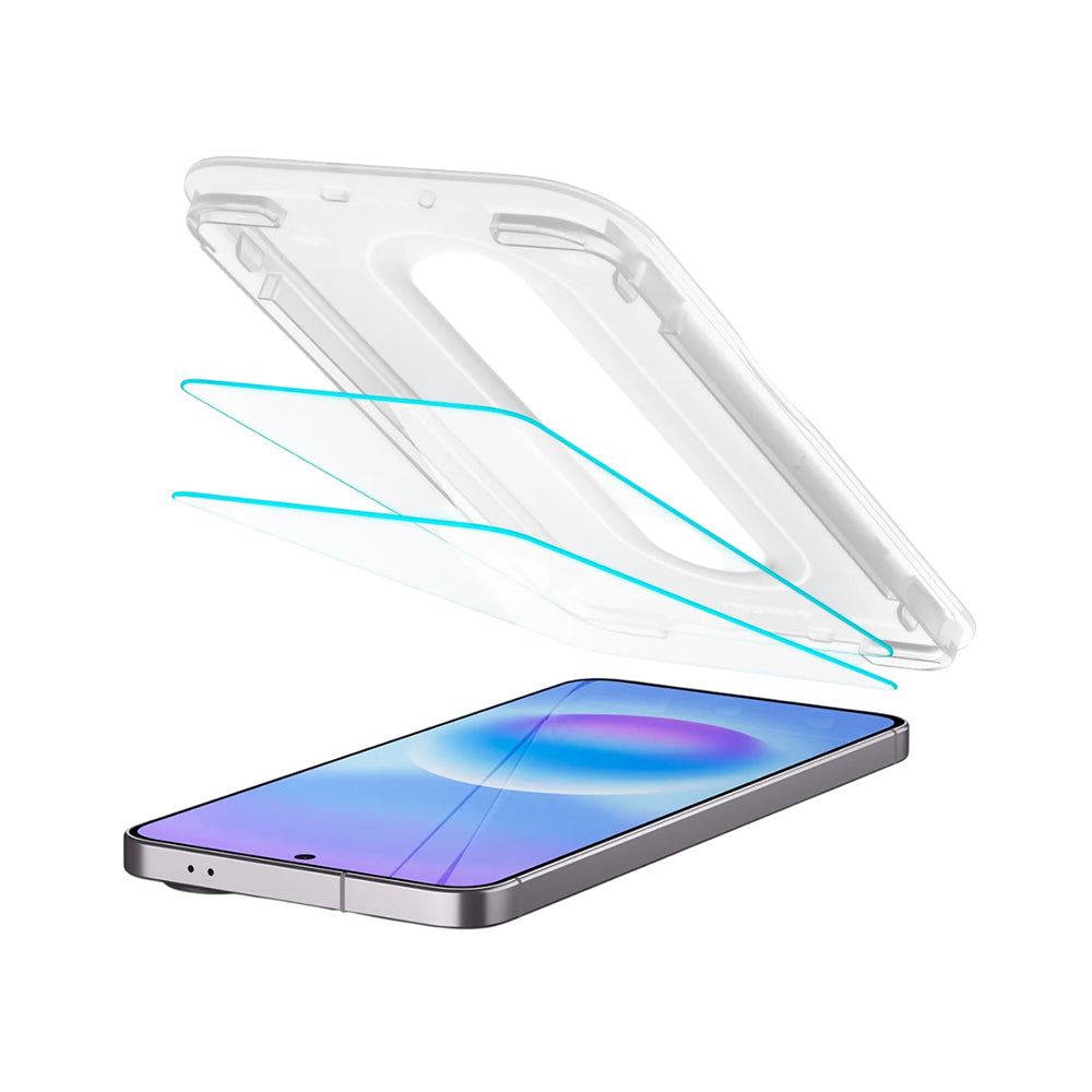 Spigen GlastR EZ FIT Pro HD védőfólia Samsung Galaxy A57 5G-hez, Edzett üveg, Teljes ragasztás, 2 darabos készlet AGL11397