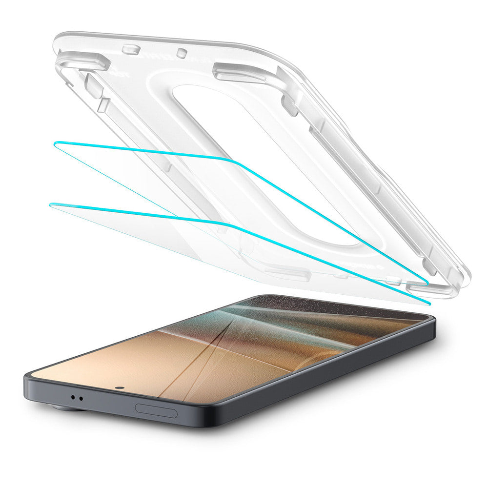 Spigen GlastR EZ FIT Pro HD (Anti-Reflection) védőfólia Samsung Galaxy S26 Plus S947 készülékhez, Edzett üveg, Teljes ragasztás, 2 darabos készlet