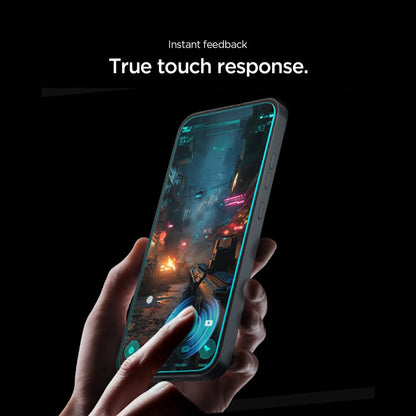 Spigen GlastR EZ FIT Pro képernyővédő fólia Nothing Phone (4a) Pro készülékhez, Edzett üveg, Teljes ragasztó, 2 darabos készlet AGL11681