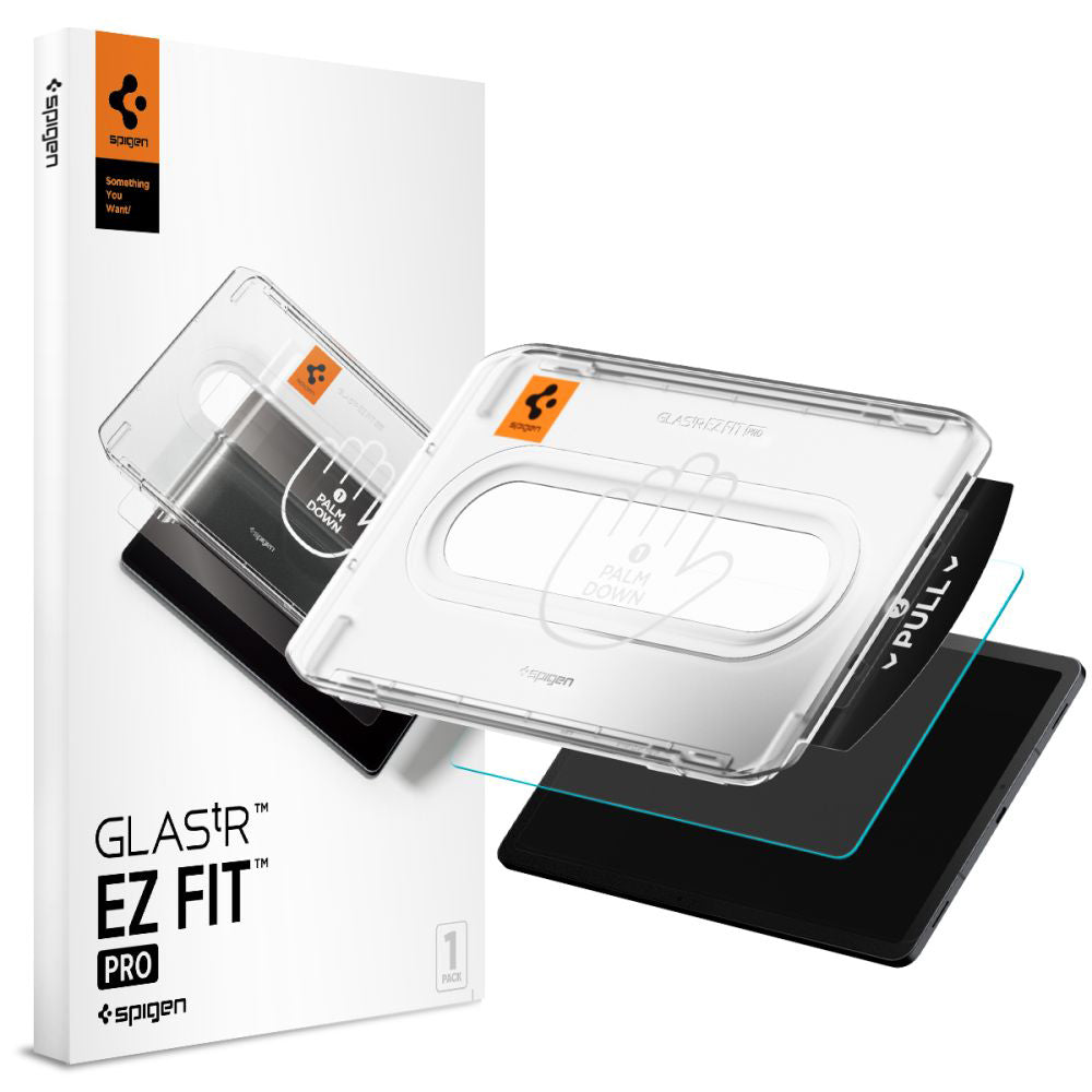 Kijelzővédő fólia Spigen GlastR EZ FIT Pro Samsung Galaxy Tab S11-hez, Edzett üveg, Teljes ragasztás AGL10198