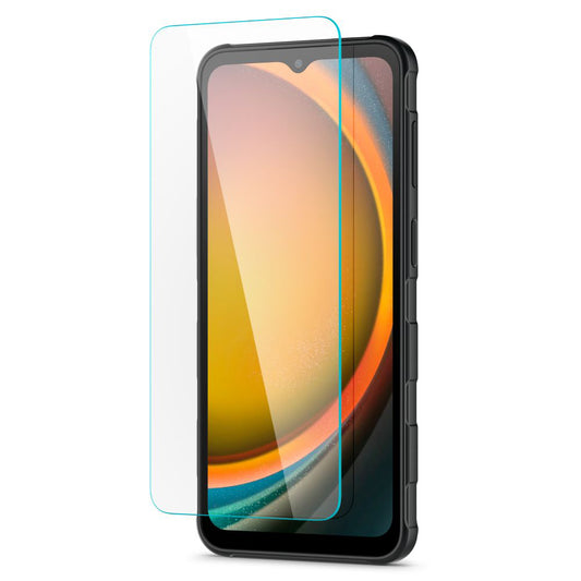 Spigen GlastR Slim képernyővédő fólia Samsung Galaxy XCover7 Pro / Xcover7 G556 készülékhez, edzett üveg, teljes ragasztó, 2 darabos készlet AGL09407