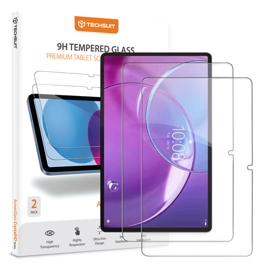 Techsuit ArmorGlass CrystalHD képernyővédő fólia Lenovo Idea Tab Pro Gen 2-hez, edzett üveg, teljes ragasztó, 2 darabos készlet